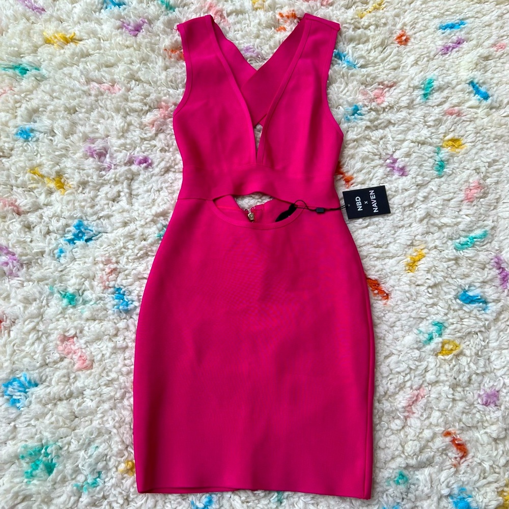 NBD X NAVEN | Revolve Natalie Dress Pink NWT - Picture 2 of 9